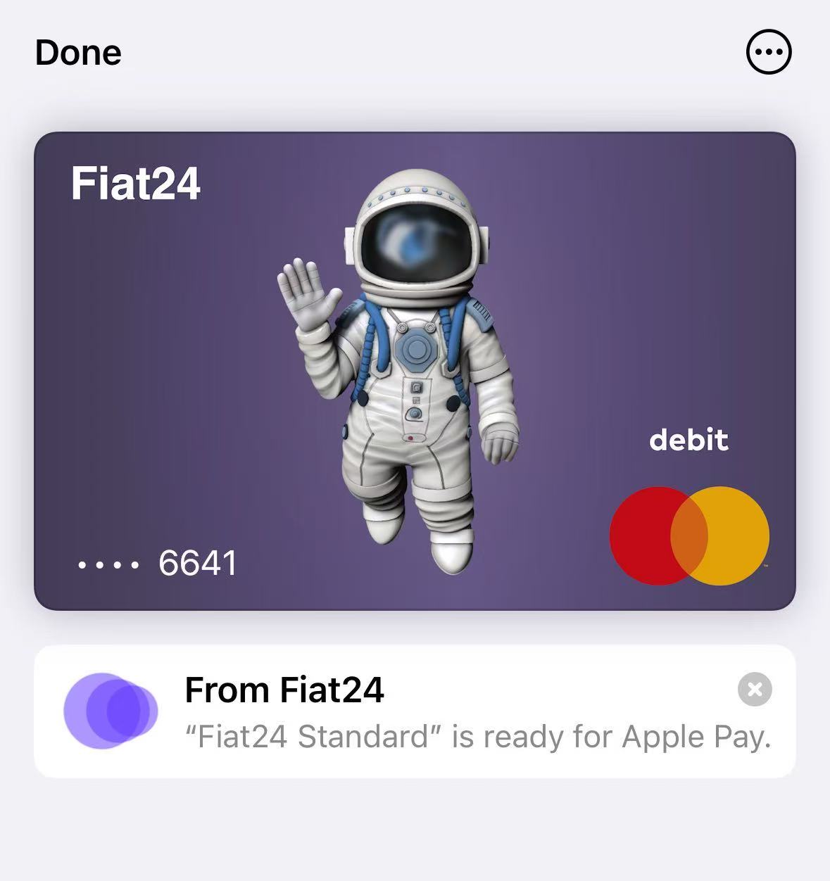 fiat24绑定Apple pay