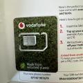 我从英国转运回来的沃达丰(Vodafone)手机卡申请及激活攻略