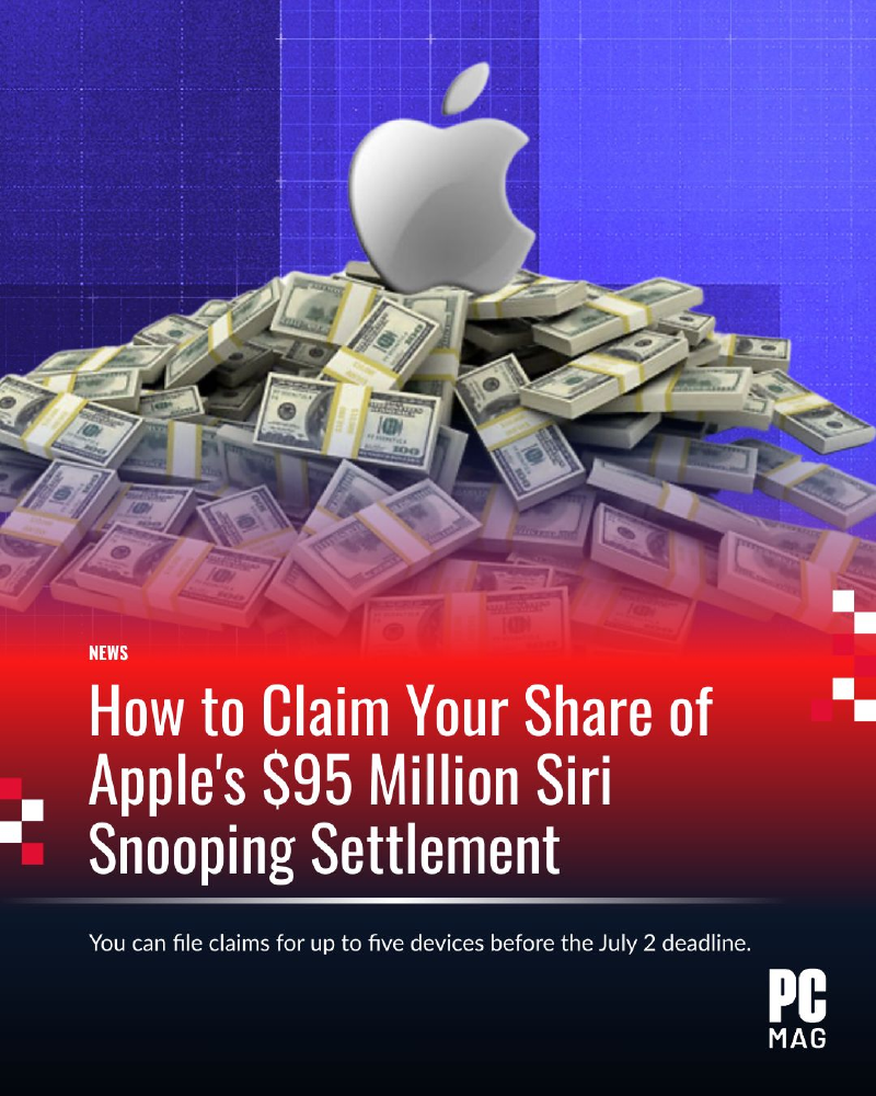 Featured image of post Apple发钱了: Siri集体诉讼可申请赔偿,每人最高100美元