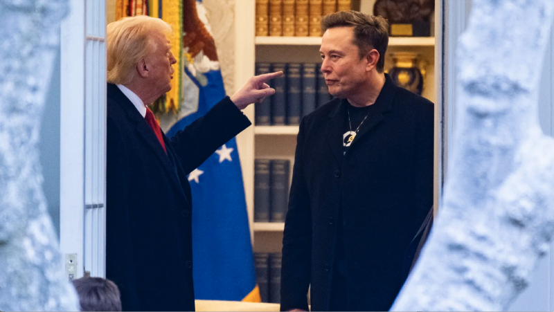 Featured image of post Musk与Trump公开对线,Tesla股价暴跌|非农就业放缓|Circle上市